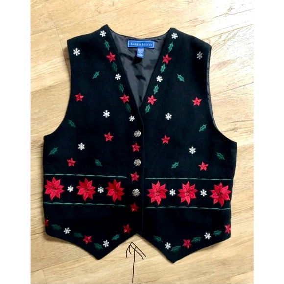 🎁🆕”Not ugly"unisex Xmas-theme vest, felt-like, comfy vintage-suitable as a gift - Picture 15 of 16